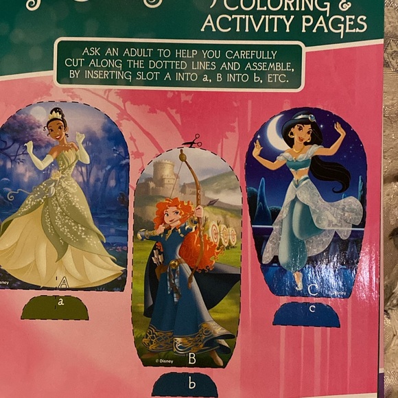 💚💛🩷💜💙NWT Disney Princess Jumbo Coloring & Activity Books - Set of Two - Picture 6 of 8